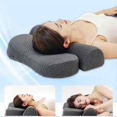 제이에스리빙 3D 고밀도 메모리폼 숙면 경추베개, 1개, 모던 그레이