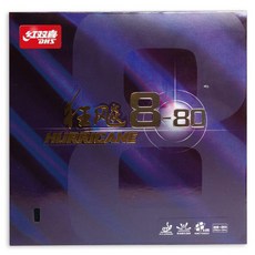 DHS 허리케인 8-80 탁구러버, 38도, 1개, 적색(2.1mm)