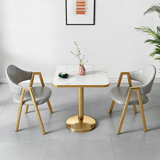 카페 상담실 라운지 테이블 세트 북유럽 감성 2인용 식탁 테이블 의자, V01(테이블*1+의자*2)  600mm