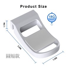 BUBM PS5 主機 防塵套 耳機手把掛架 多功能收納 防塵防刮 輕量化設計, 1個, PS5 用 手把 耳機 掛架【圓短款】