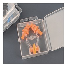 [별빛] 실리콘 수영 귀마개 수영용품, 오렌지