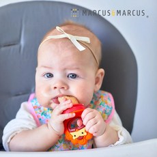 Marcus & Marcus 動物樂園3合1蔬果咬咬輔食組 台灣公司貨 檢驗合格 寶寶副食品 咬咬樂, 1個, 大象, 粉紅豬