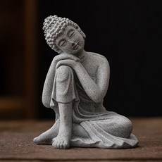 홈마트 불상 거실 정원인테리어장식, 1개, 좌불 사색