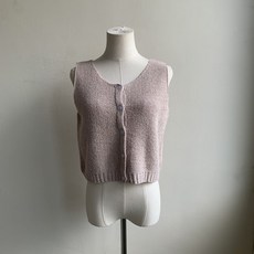 Twenty 質感霧調--高級感不飽和高磅針織背心 2501209
