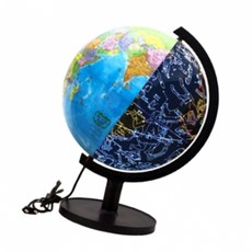 나우케이 지명학습용 지구본 LED별자리 H38cm 플라스틱받침