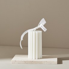 페페무드 화이트 오브제 캔들 태양 향초 인테리어 양초 집들이 선물 홈데코, 1개, 130g, 뉴잉페 New english pear & freesia