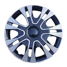 15인치 실버블랙 12-16인치 휠커버 세트 디자인 자동차 휠캡 4개, B 12인치 KY 모델 - 실버 블랙