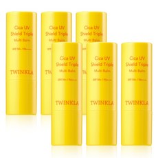 트윙클라 시카 유브이 쉴드 트리플 멀티밤 11g, 무색, 6개
