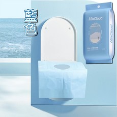 HinCloud 拋棄式馬桶墊, 【滅菌加長款】藍色-1片, 1個