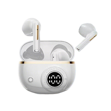臺灣出貨 官方正品 2025新款 無線 藍牙耳機 入耳式 降噪 高音質 運動 藍牙 耳機 無線 降噪 藍牙耳機頭戴式, 白色 久帶不痛 專業客服 五年質保,增強款 環繞音效 通話清晰 電量數顯, 212