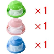 洗衣機去毛神器 濾網袋 毛球漂浮清潔網兜 通用萬能洗衣機過濾網 漂浮集毛器 洗衣球 棉絮過濾網 除毛器, 混色三個裝, 1個