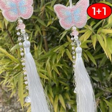 나비 자수 노리개 전통 매듭 장식 데일리 포인트 패션 오브제