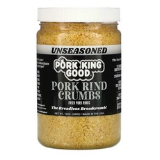 Pork King Good 포크 린드 크럼스 340g 1팩 Pork King Good Pork Rind Crumbs Unseasoned 12 oz (340 g), 1개