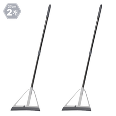 이더커머스 1+1 조절형 다용도 만능 빗자루, 27cm, 화이트, 2개