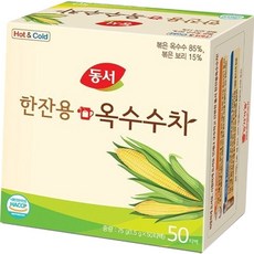 동서 한잔용 구수한 옥수수차 티백 50개입 티백차 사무실차, 1.5g, 50