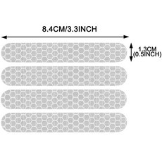 전면 후면 휠 커버 Ninebot Max G30 G2 G65 전동 스쿠터 액세서리 경고 방진 케이스 쉘용 반사 스티커, [01] 하얀색