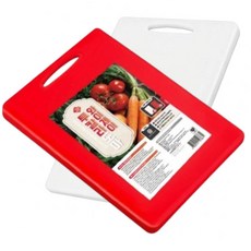 와이제이 투칼라도마 위생도마 양면 내열도마, 2개, 레드 화이트