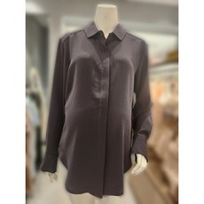 마더피아 [와코루 마더피아] 임부 타이셔츠 블라우스 상의 / RT0 RTO2036L DY(다크그레이 3009738