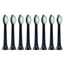 필립스 전용 전동칫솔 호환리필모 HX6721 HX6722 HX6730 호환 칫솔모 (블랙), 8개, 필립스 (블랙)