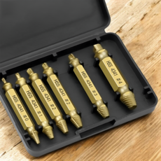 HSS 고성능 강철 코팅 손상된 볼트 제거 리무버 세트 6pcs, 1개