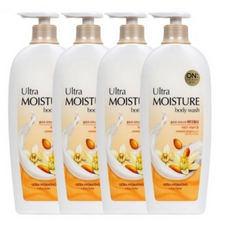 온더바디 울트라 모이스처 바디워시 아몬드 바닐라향, 4개, 785ml