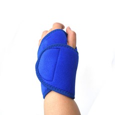 다회용 찍찍이 손목 보호대 파란색 1개 찍찍이 아대