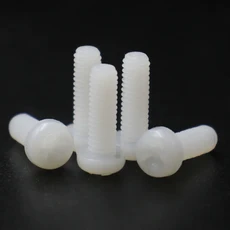 나일론 플라스틱 절연 난연성 필립스 원형 헤드 나사 화이트 블랙 M2 20 개 50 100, 01 White, 13 6mm, 02 M5 (20pcs)