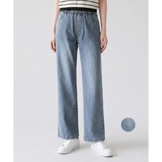 김영주골프 여름 밴딩 워싱 데님 팬츠 스판 데일리 여성 청바지 DQMLJN57