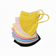 올레썸 KF94 새부리형 어린이 마스크 유아 키즈 황사 숨편한 귀편한 국산 일회용 귀안아픈 7컬러 (총 100매), 5개입, 20개, 노랑(yellow)