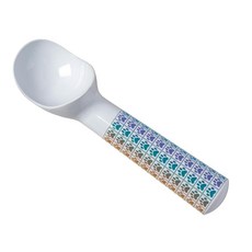 GreaterGood Vibrant Coloful 무지개 발바닥 패턴 알루미늄 원피스 클래식 아이스크림 스쿱 쿠키 반죽 셔벗 젤라토 라운드 스쿱용 냉동 요거트 16254, GreaterGood Vibrant Coloful 무지