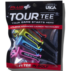 TOUR TEE 短TEE組 (紫色包裝) - 多色可選，提升擊球穩定性, TOUR TEE PLUS+黑色長, 4個