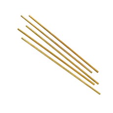 shangren 5PC 라운드 구리 황동 튜브 DIY 300mm 길이를위한 구리 도구 야외 풍경 및 정원 장식에 적합합니다., B, 옐로우, 1개