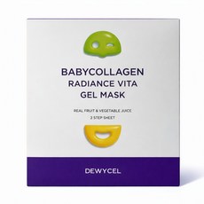 듀이셀 고농축 베이비 콜라겐 레디언스 비타 겔 마스크, 4개입
