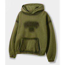 DIMITRI BLACK VLAD 핸드 브러쉬 아플리케 후드 티셔츠_피그먼트 올리브 184865