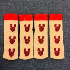 小老闆萬國商舖 米奇針織椅腳套 防滑靜音保護地板, 1個