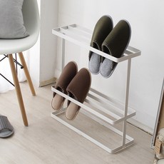 (무료배송) 디몬 철제 실내화 걸이 (와이드2단) - 4color, 1개