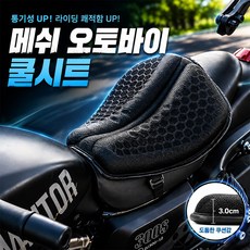 다이아나홈 메쉬 오토바이 쿨시트, 1개, 블랙