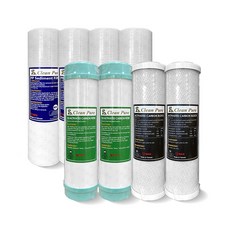 Clean Pure 濾心組, 1套, PP+顆粒活性炭+壓縮活性碳