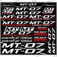 비닐 오토바이 스티커 엠블럼 탱크 데칼, 1개, 6. Red White