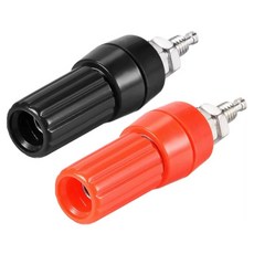 바나나잭 4mm 어스단자 구미단자 접지터미널 패널 전원, 레드, 1개