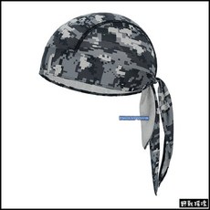 【野戰搖滾-生存遊戲】高品質萊卡海盜頭巾、海盜帽【黑色、綠色、沙色、碳灰色】自行車登山防曬戶外頭盔頭套迷彩頭巾, 暗夜數位, 1個