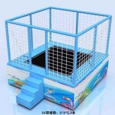 트램펄린 점핑머신 야외 방방이 트램폴린 대형, A. 물색 34