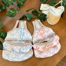 [이오] 강아지물놀이용품 강아지비키니수영복 강아지비키니원피스 반려견물놀이 강아지수영복 애견수영복 강아, 블루색 L