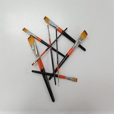 MNS 8호 그림그리기붓 수채화물감붓 납작붓 수채화브러쉬 포스터물감붓