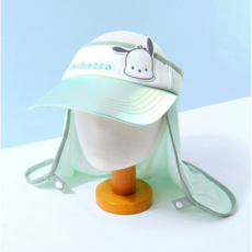 포차코 썬캡 산리오 아동 유아 어린이 물놀이모자 키즈 모자 수영 여름 썬캡