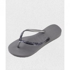 매장정품 하바이아나스 HAVAIANAS 슬림 글리터2 플립플랍 Steel Gray 41469755178 1412570