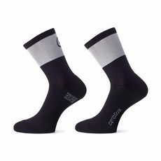ASSOS CENTOSOCKS_EVO8 時尚單車車襪 透氣舒適, 1個, 【白/黑 II】