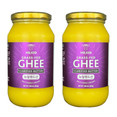 (뉴질랜드) 밀키오 목초사육 방탄커피 기버터 Ghee 454g (500mL) x 2개, 500ml