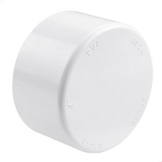 1인치 SCH40 PVC 파이프 엔드 캡 플러그 (20개 세트) - ASTM D2466 표준 하수도 배관용 소켓 배관 관개 및 DIY 프로젝트용, 4 Inch-1 Pack