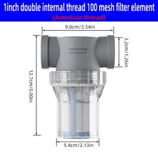 NPT 스레드 304 스틸 필터 스크린 80 메쉬 프리 1/2 인치 수 파이프, 22 NPT F 1in 100 mesh